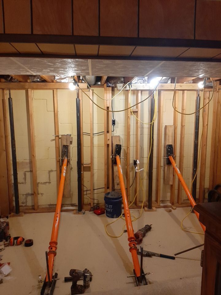 Wall Straightening and Reinforcement using Embedded Fiber Reinforcement by Toledo Basement Repair 