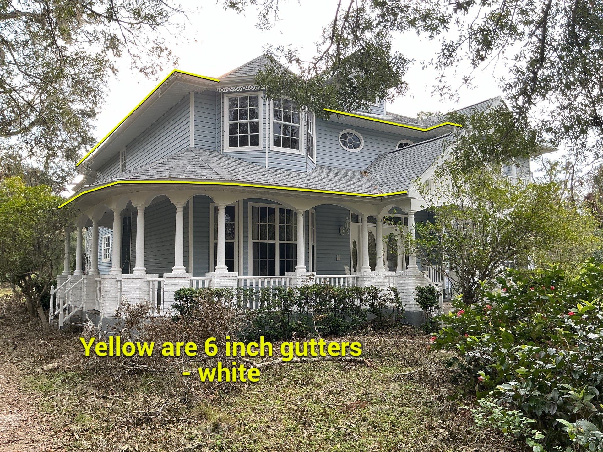 6-inch Seamless Gutters Installed in Bradenton FL by Gutter Professors