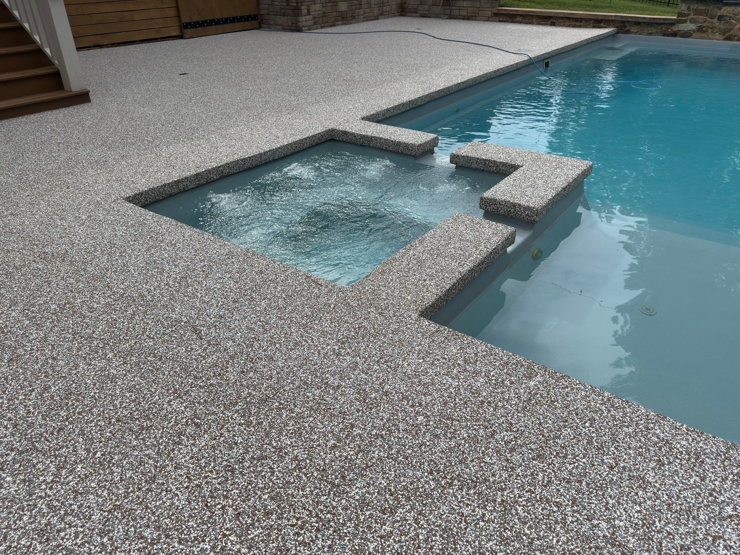 Pool Deck And Verticals Transformation by Elite Floor Solutions