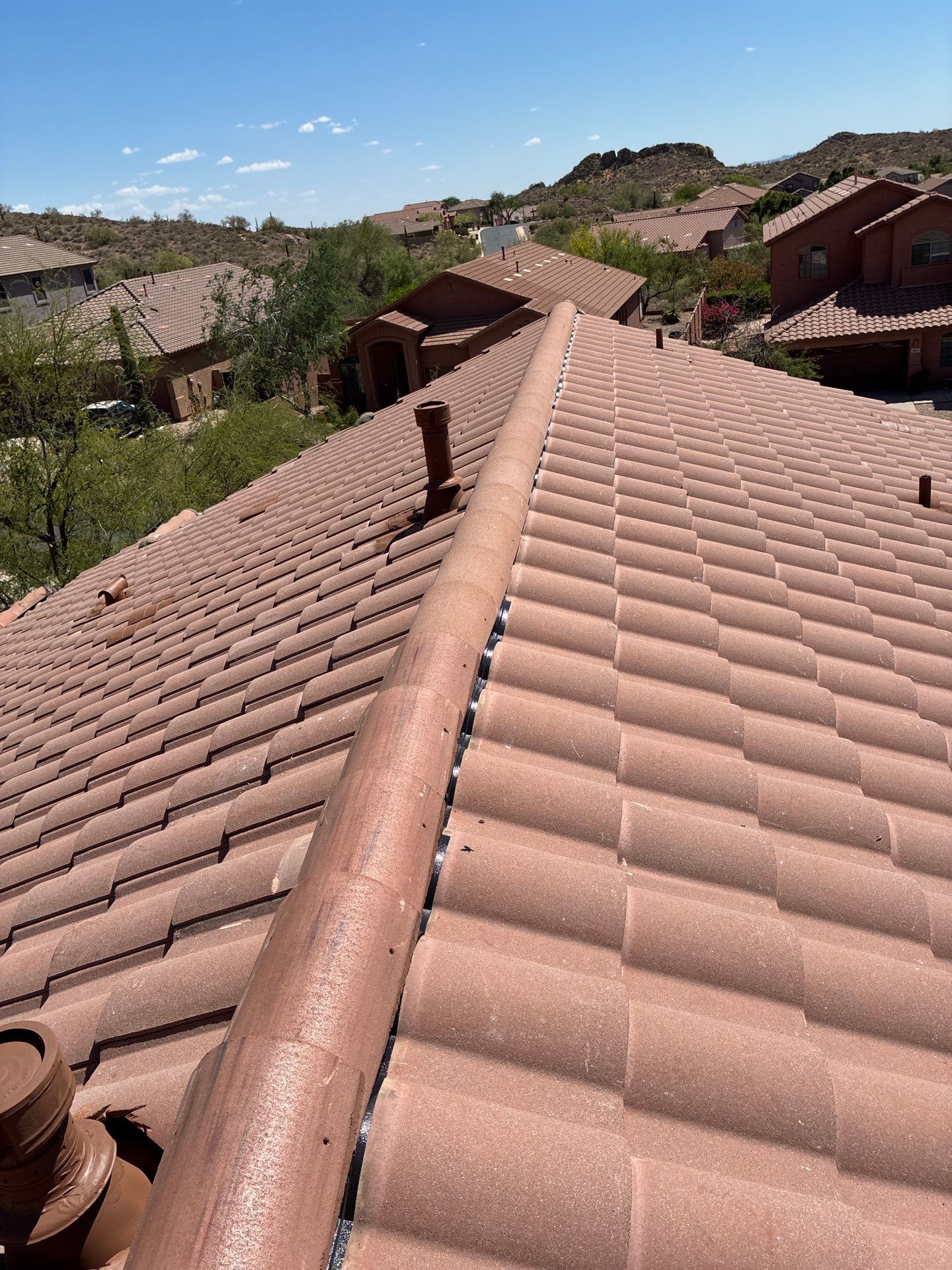 Tile Reset using Concrete Tiles in Gold Canyon by Weather-Tite Roofing