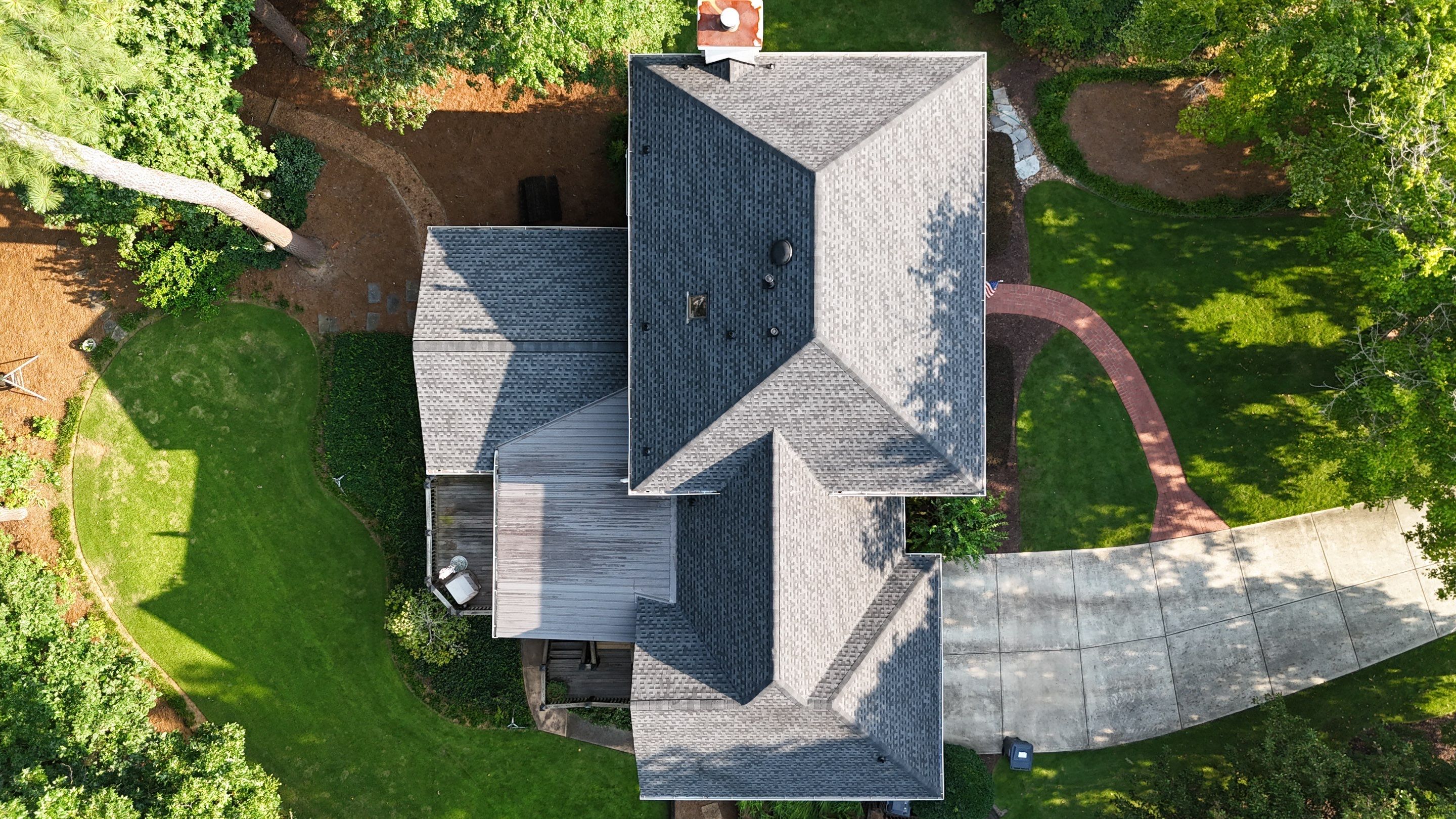 Marietta, GA Roof Replacement GAF HDZ Charcoal by Reset Roofing