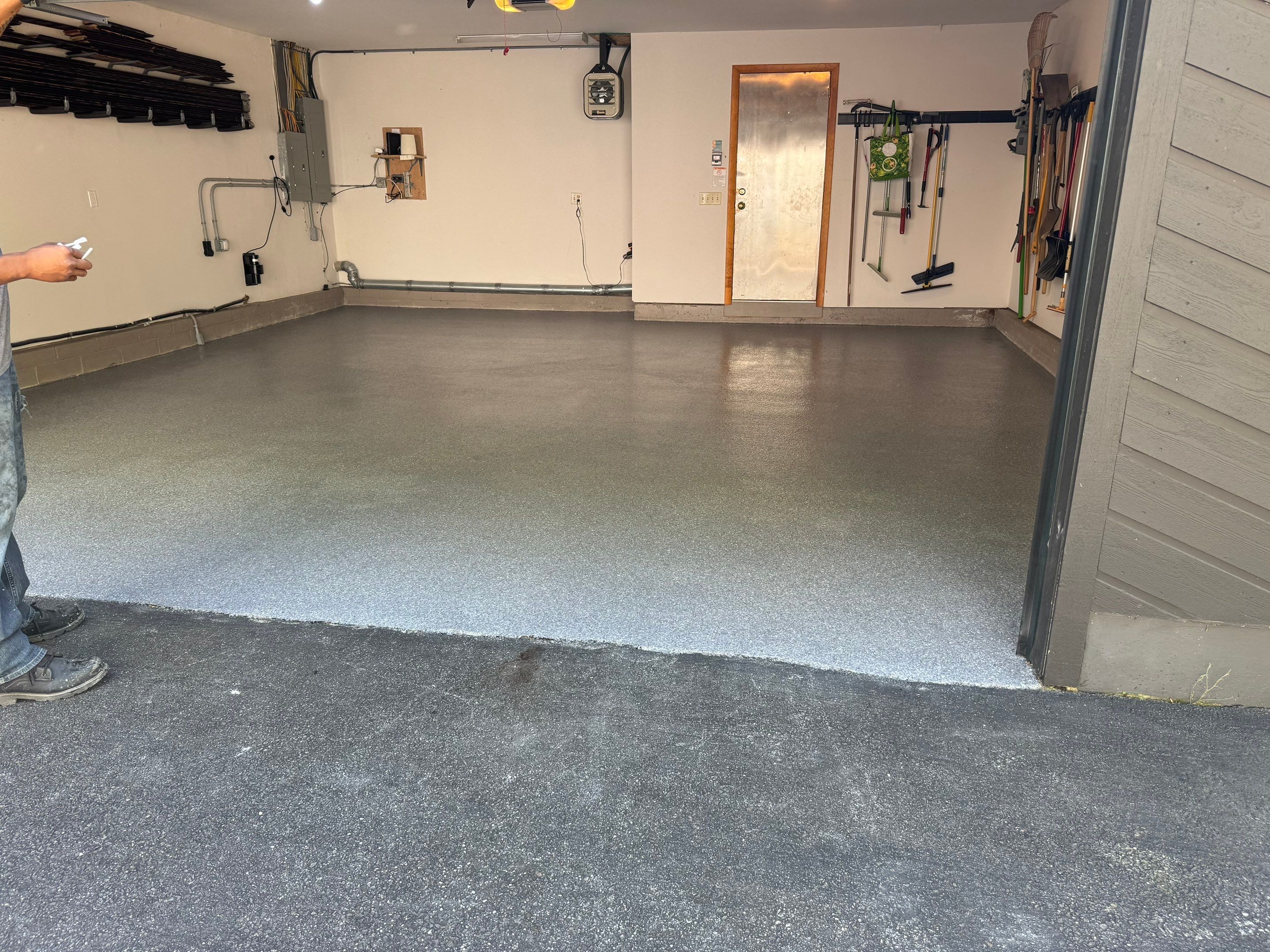 Concrete Floor Coating using Concrete Floor Coating Color: Basalt by DiGiorgi Roofing and Siding Inc