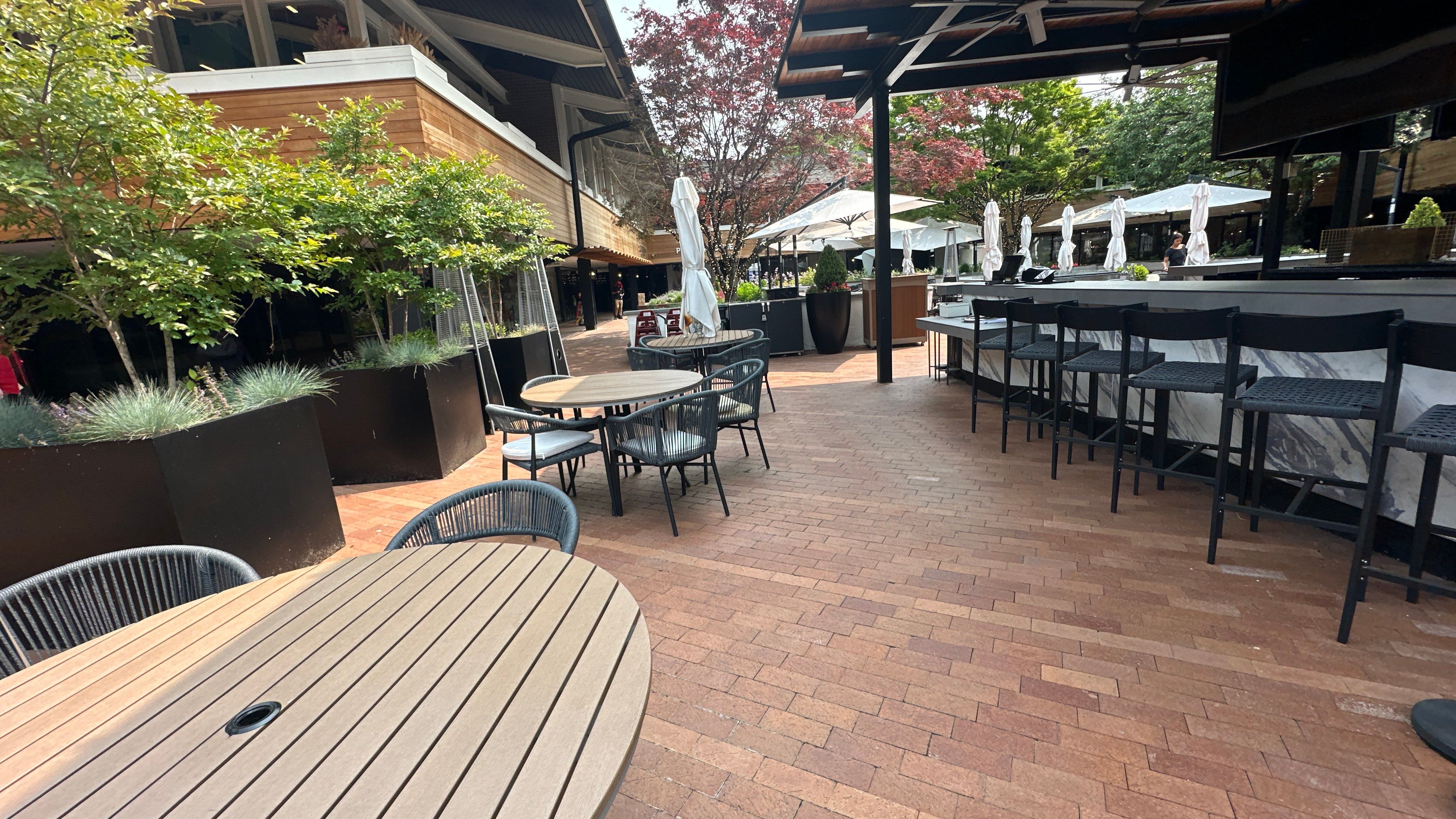 Commercial Brick Courtyard and Patio Pressure Washing in Baltimore by Baltimore Pressure Washers Inc.