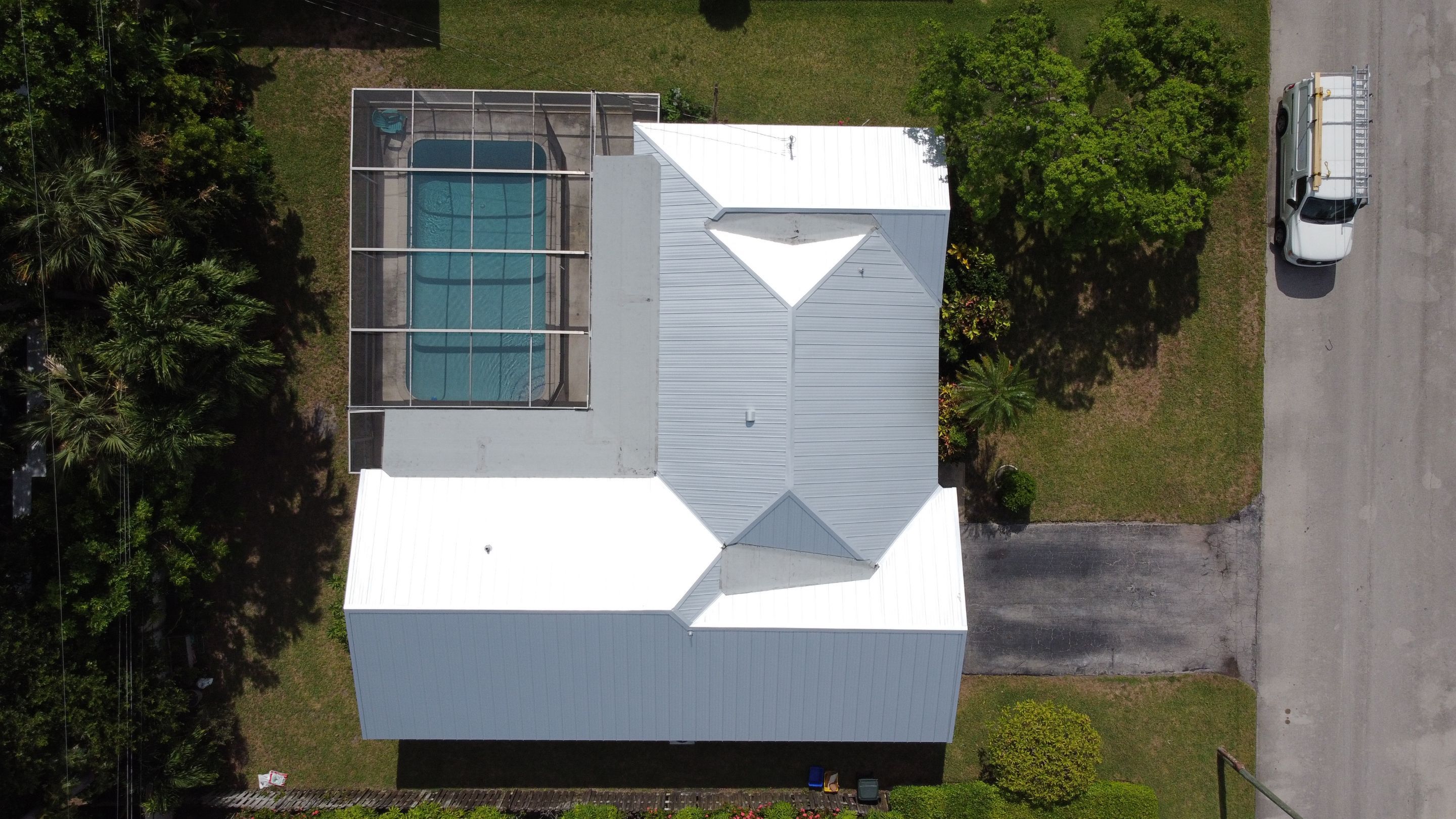 Residential Roofing Installation using 1" Nail strip metal roof by BLUES BROTHERS ROOFING