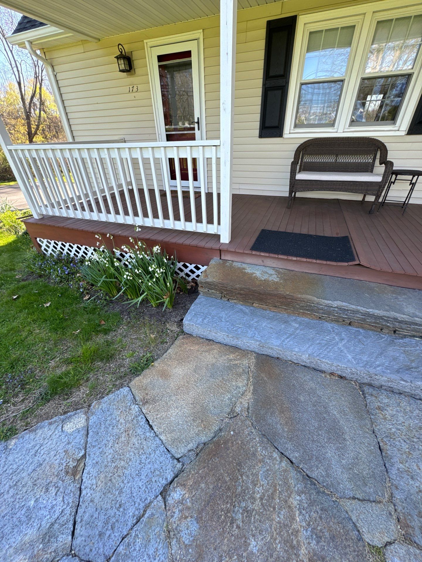 Front Porch Upgrades using TimberTech Advanced PVC Porch Collection by Chagnon Building & Remodeling LLC