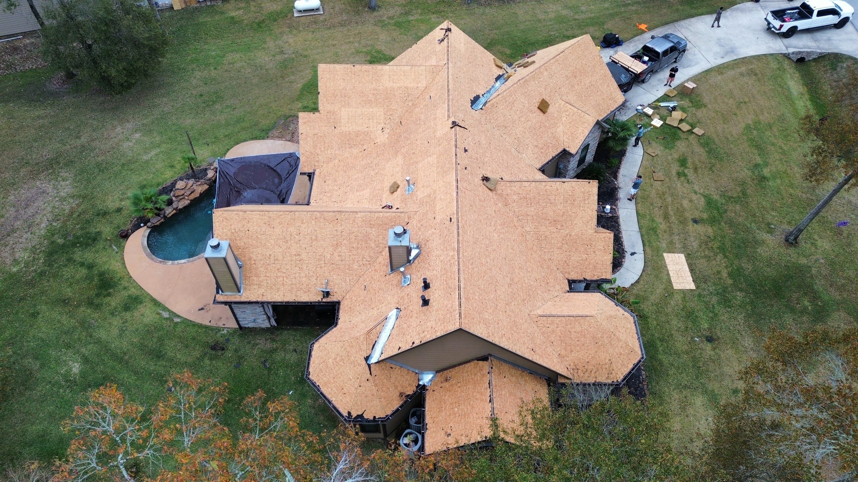 Huffman Roof Installation using Atlas Pinnacle Pristine by Modern BYLT Roofing & Construction