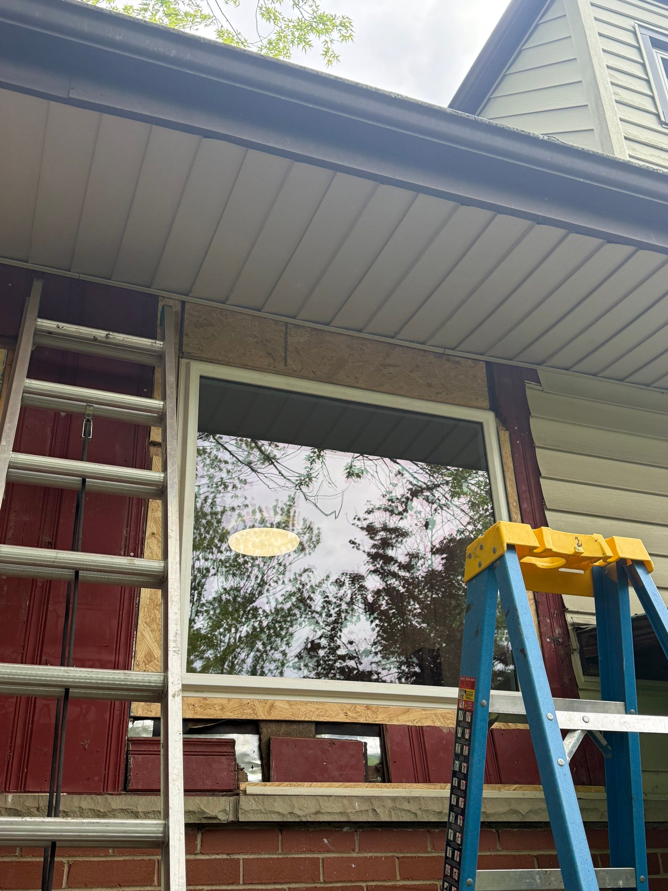 Deck and door install by Cousins Roofing Siding & Decks