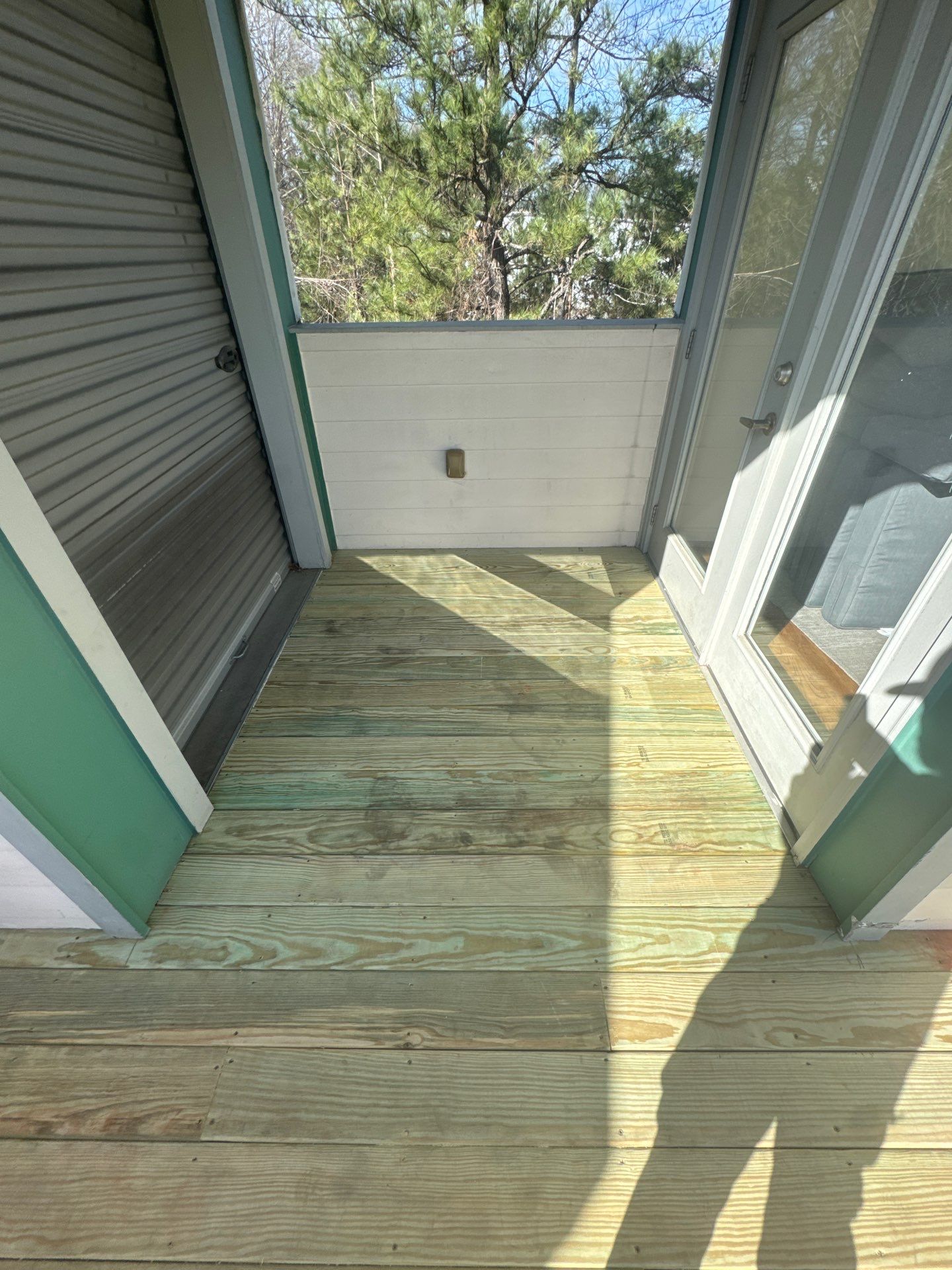 Atlanta Elevated Pressure-Treated Deck Installation With Mesh Railings by Swift Home Renovations 
