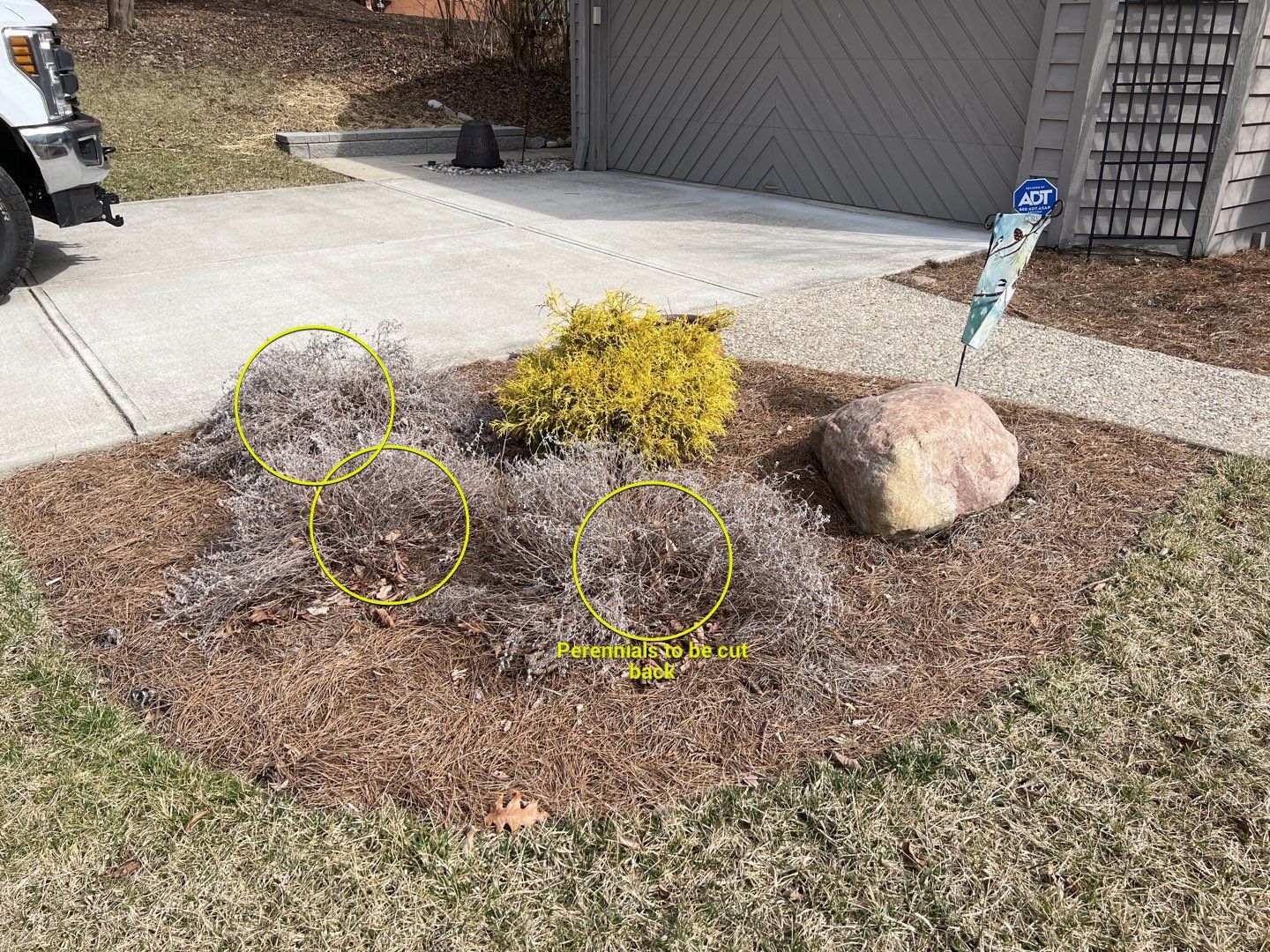 Spring Clean Up using Pine Straw by Reisenberg’s Lawn & Landscape, LLC