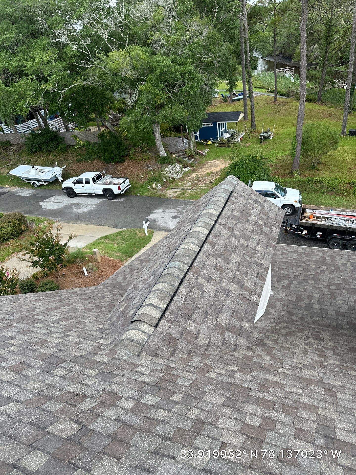 CertainTeed Landmark Weatheredwood Roof Replacement by RGR Construction and Roofing, LLC