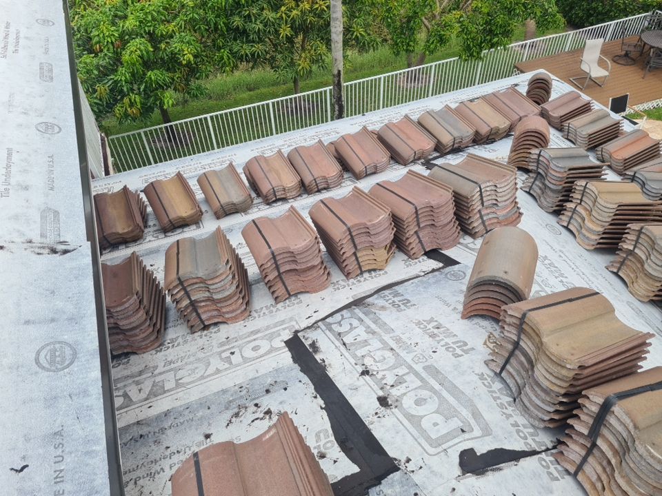 Residential Roofing Installation using Eagle Roofing Tile by BLUES BROTHERS ROOFING