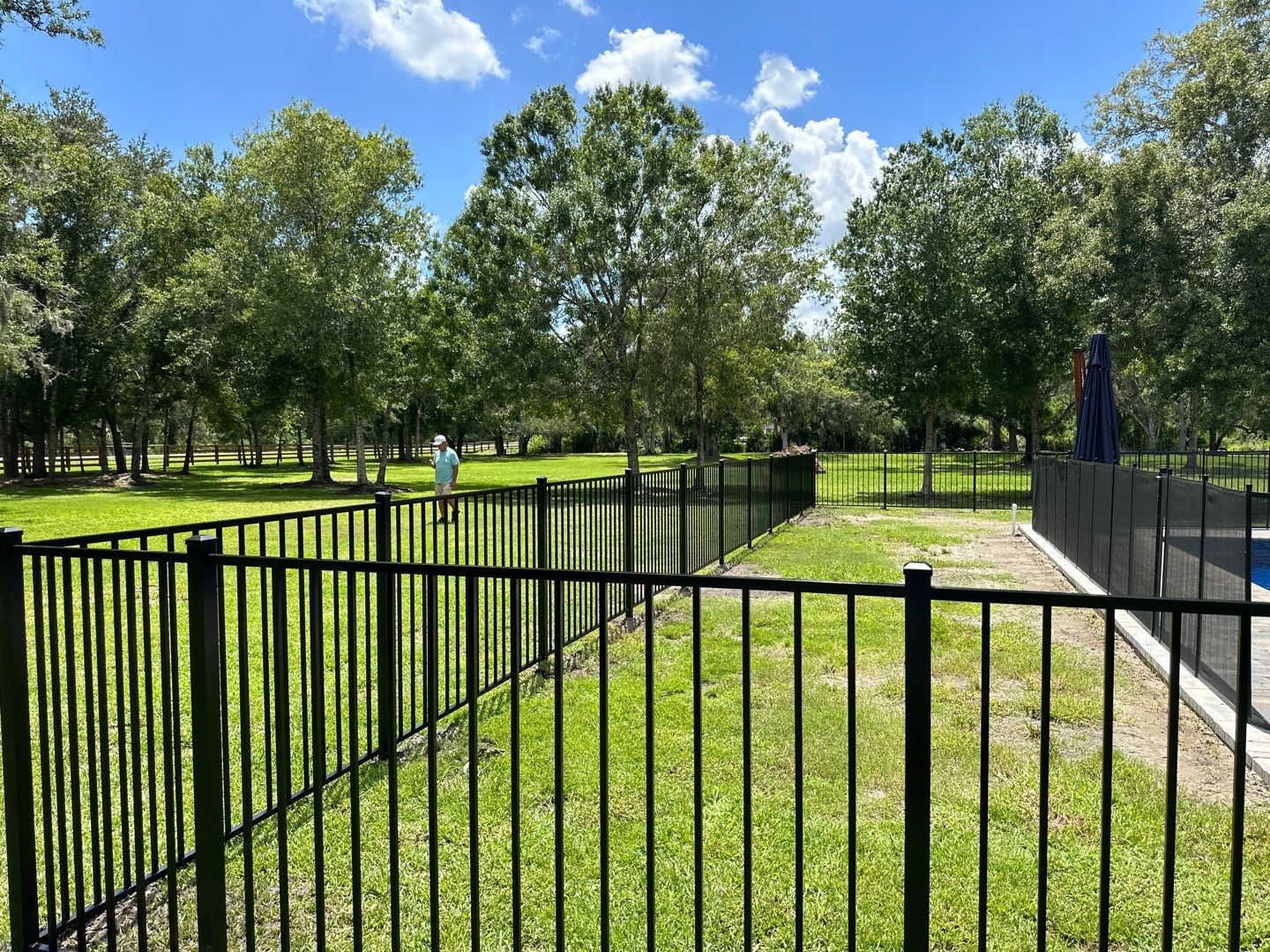 Aluminum Fence Installation using 3 Rail Aluminum Fence by Asap fence and gates, LLC
