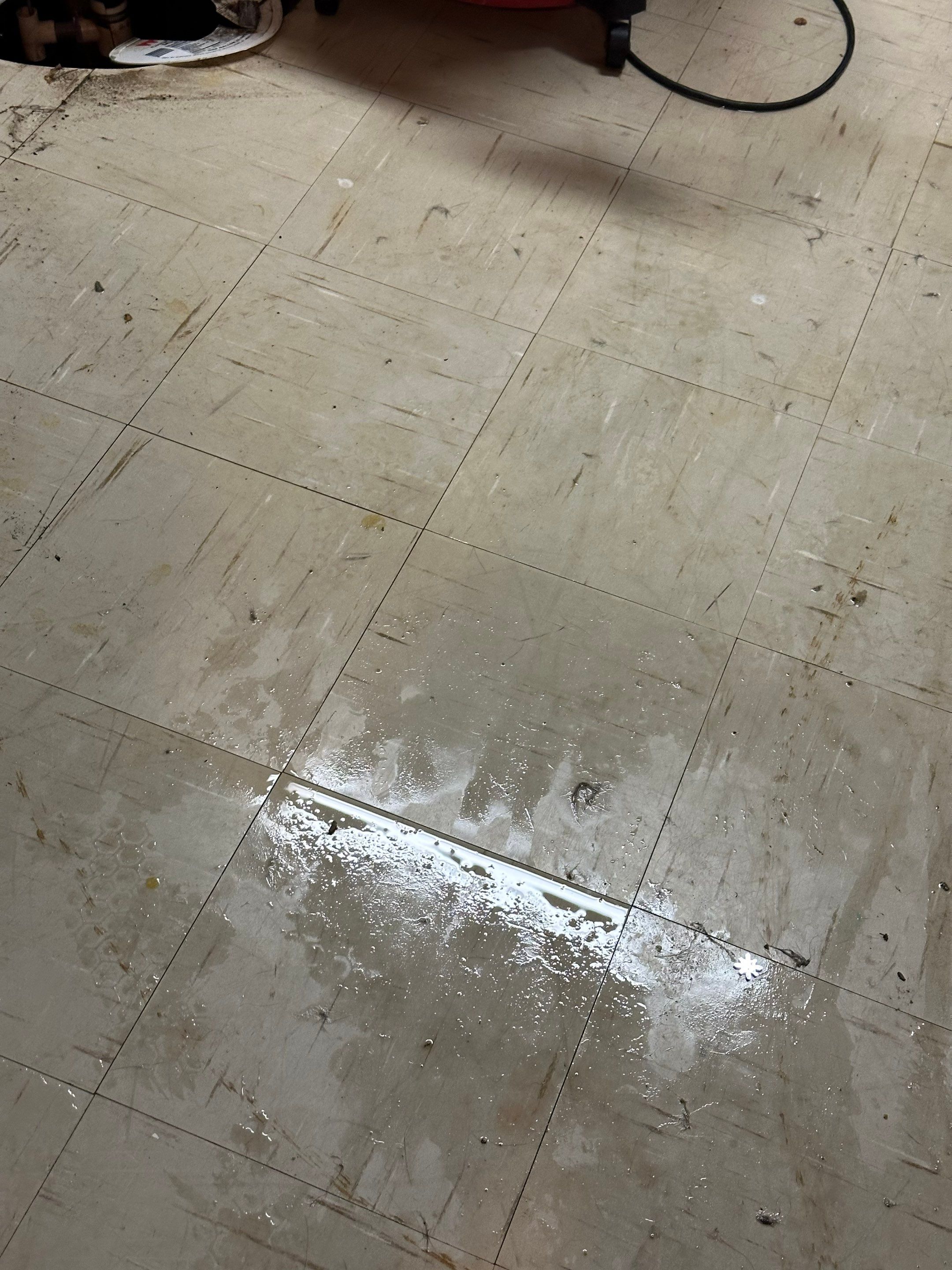 Granger storm water pushed through basement window and flooded the finished basement by BlueRed Restoration