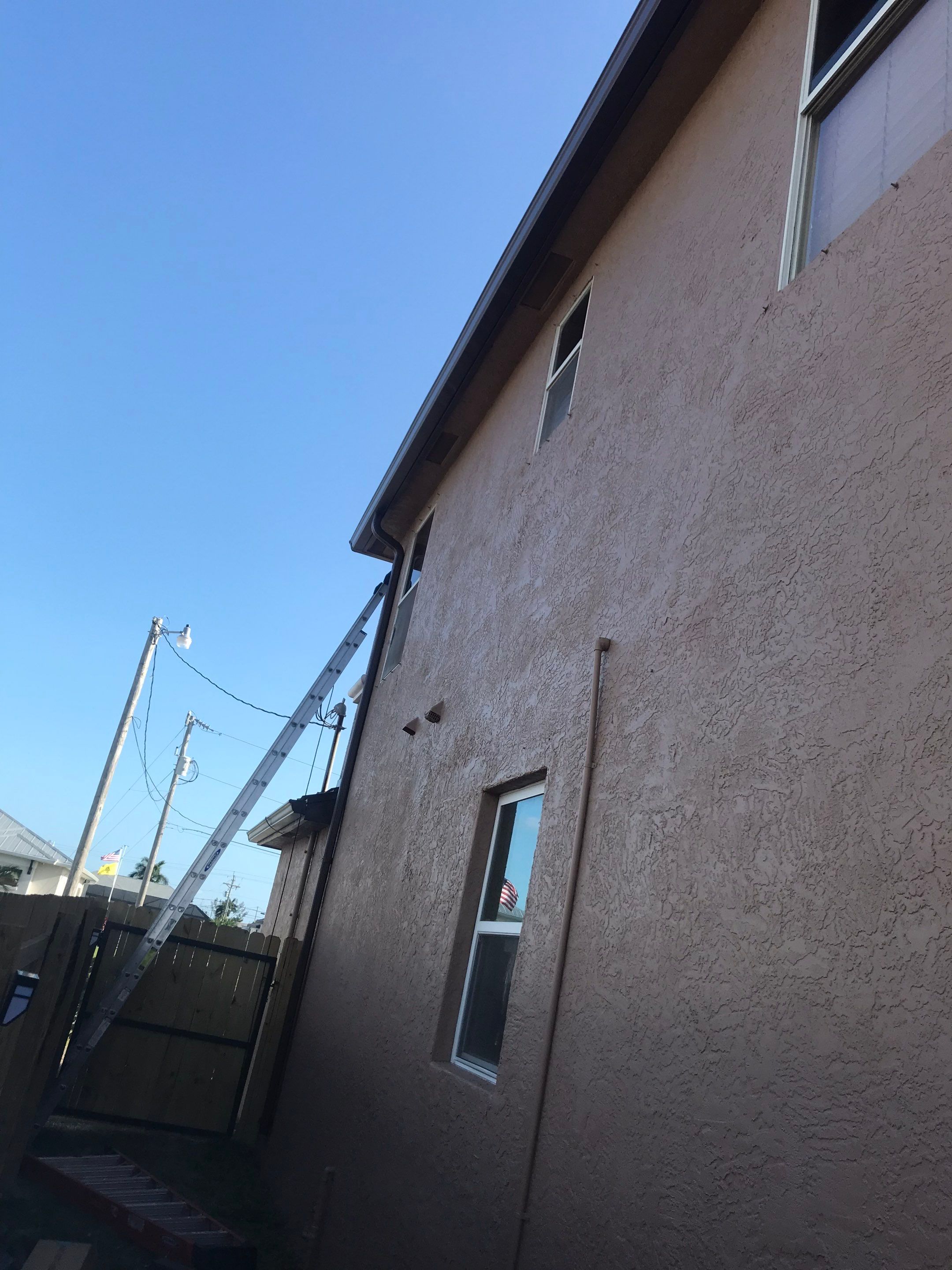 Brown Seamless Gutters using Royal Brown in Cape Coral by Gutter Professors