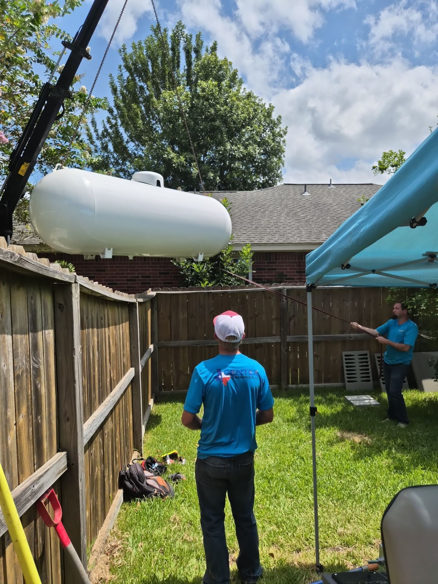 Kohler Home Standby Generator and Propane Tank Installation in Montgomery, Texas by GenTex Elite Services