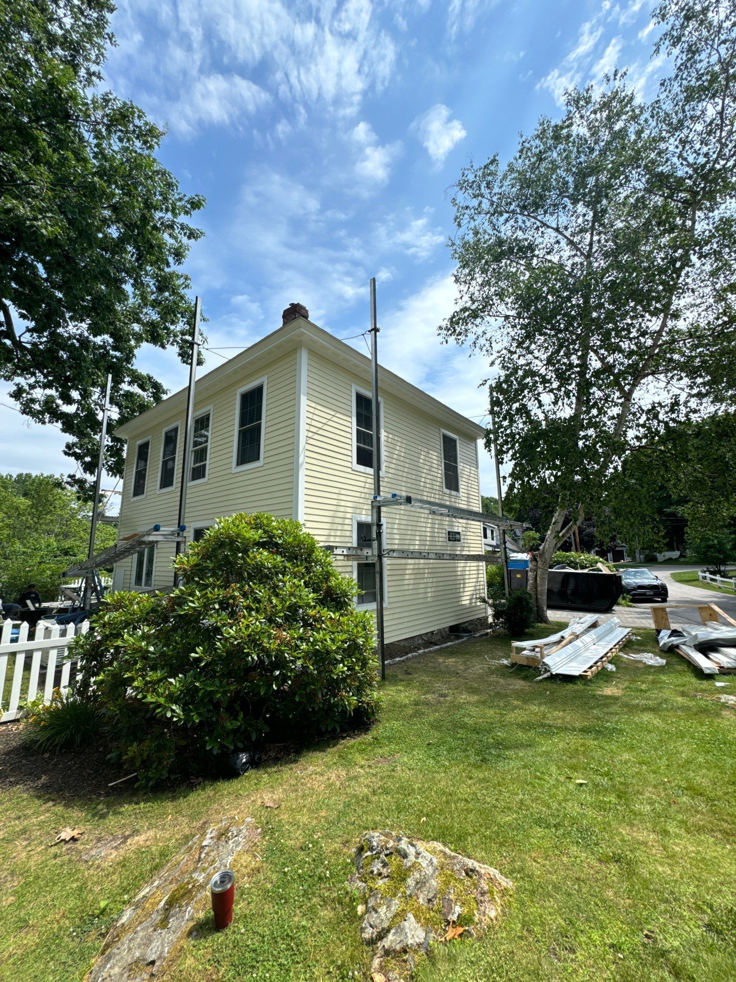 Everlast Siding, and New Asphalt Roofing in New Castle, NH by Tall pine roofing