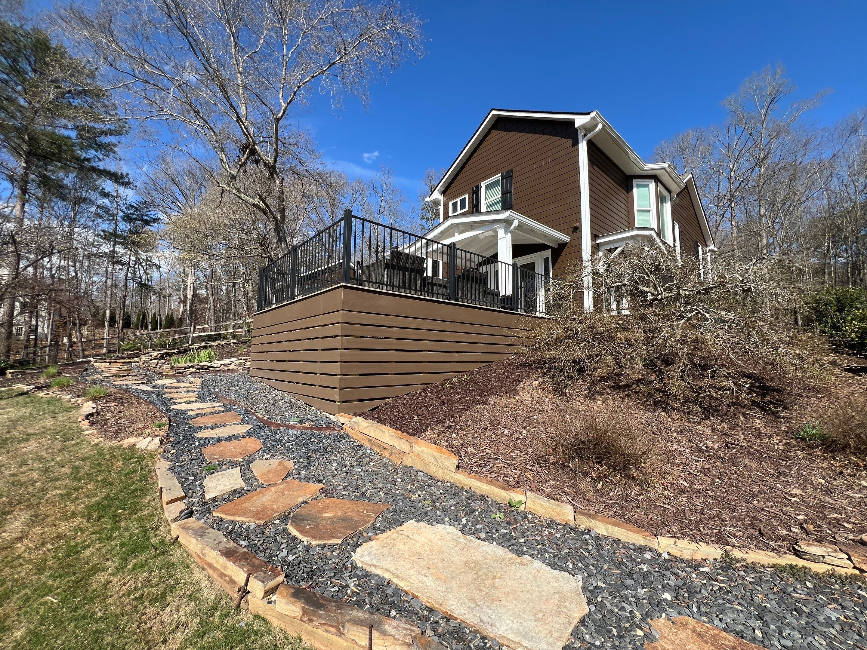 Deck And Porch using TimberTech by Swift Home Renovations 