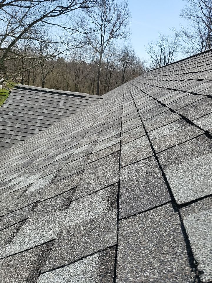 ATLAS PINNACLE COLOR: COASTAL GRANITE DRIP EDGE: BLACK by Eagle Eye Roofing