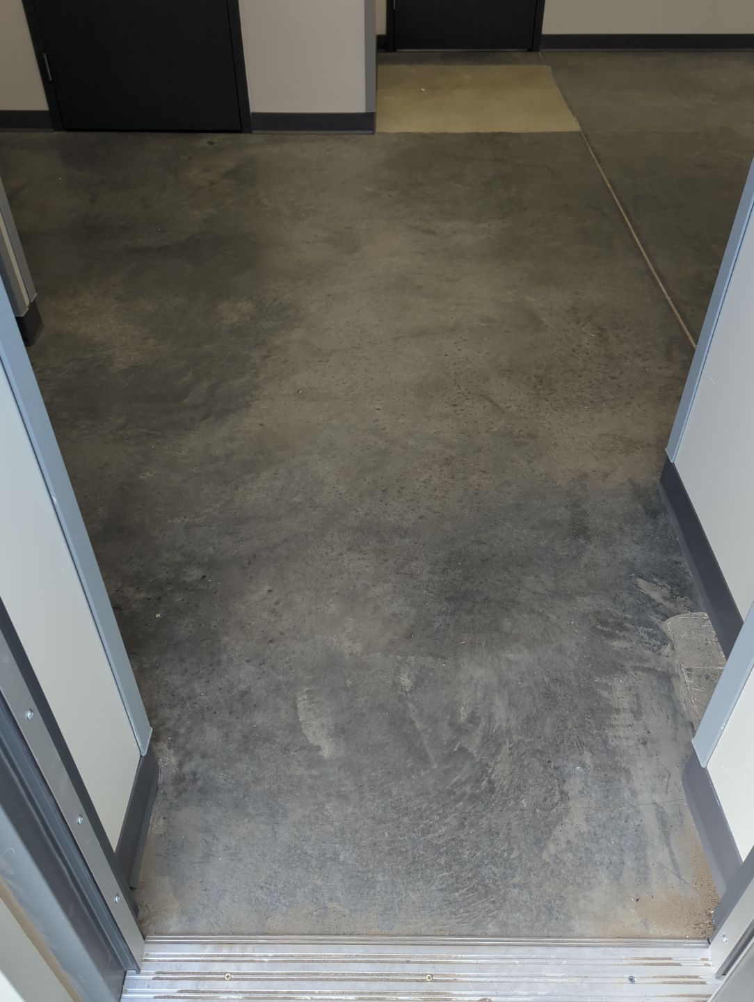 Commercial Floor Transformation using Aurora Accent W/Hypnotic Blue by Croc Coatings, LLC