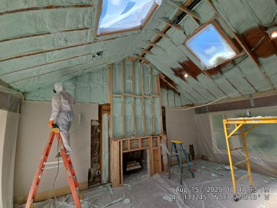 Cathedral Ceiling using Closed Cell Spray Foam