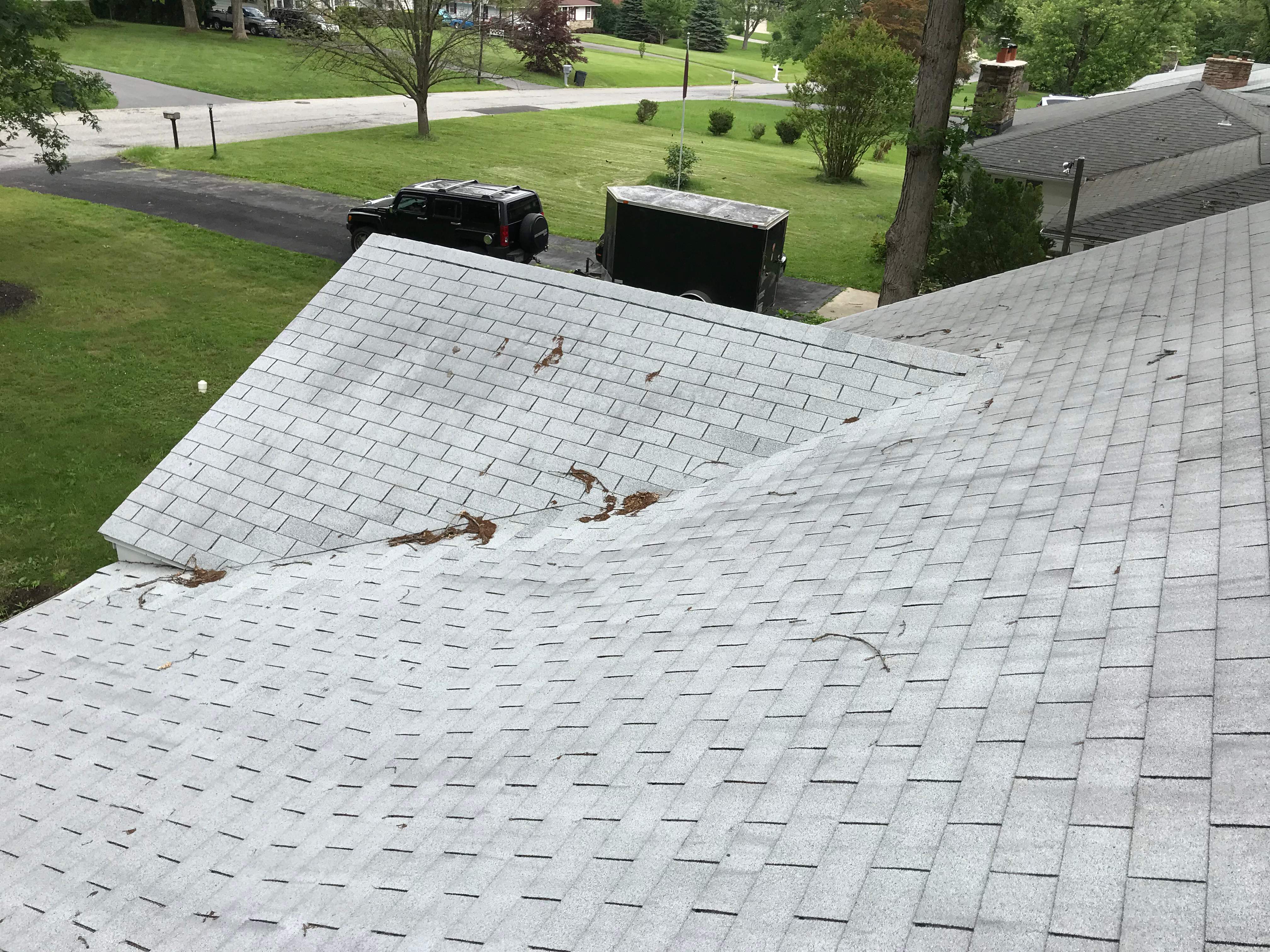 Residential Roofing Installation using Charcoal Black by Alpha Design Services