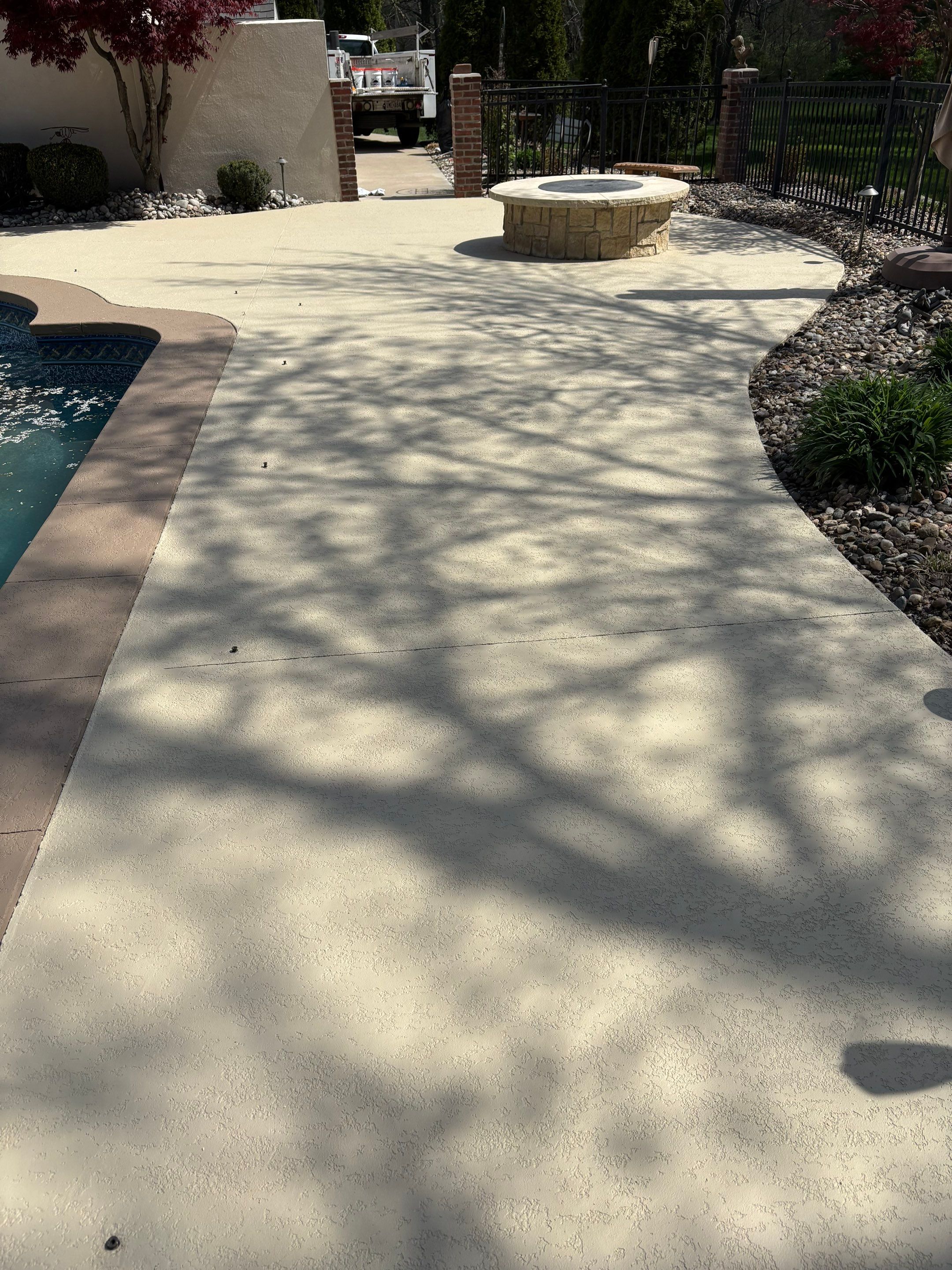 Pool Deck & Patio Resurface - Overland Park, KS by Big Red Decorative Concrete, LLC