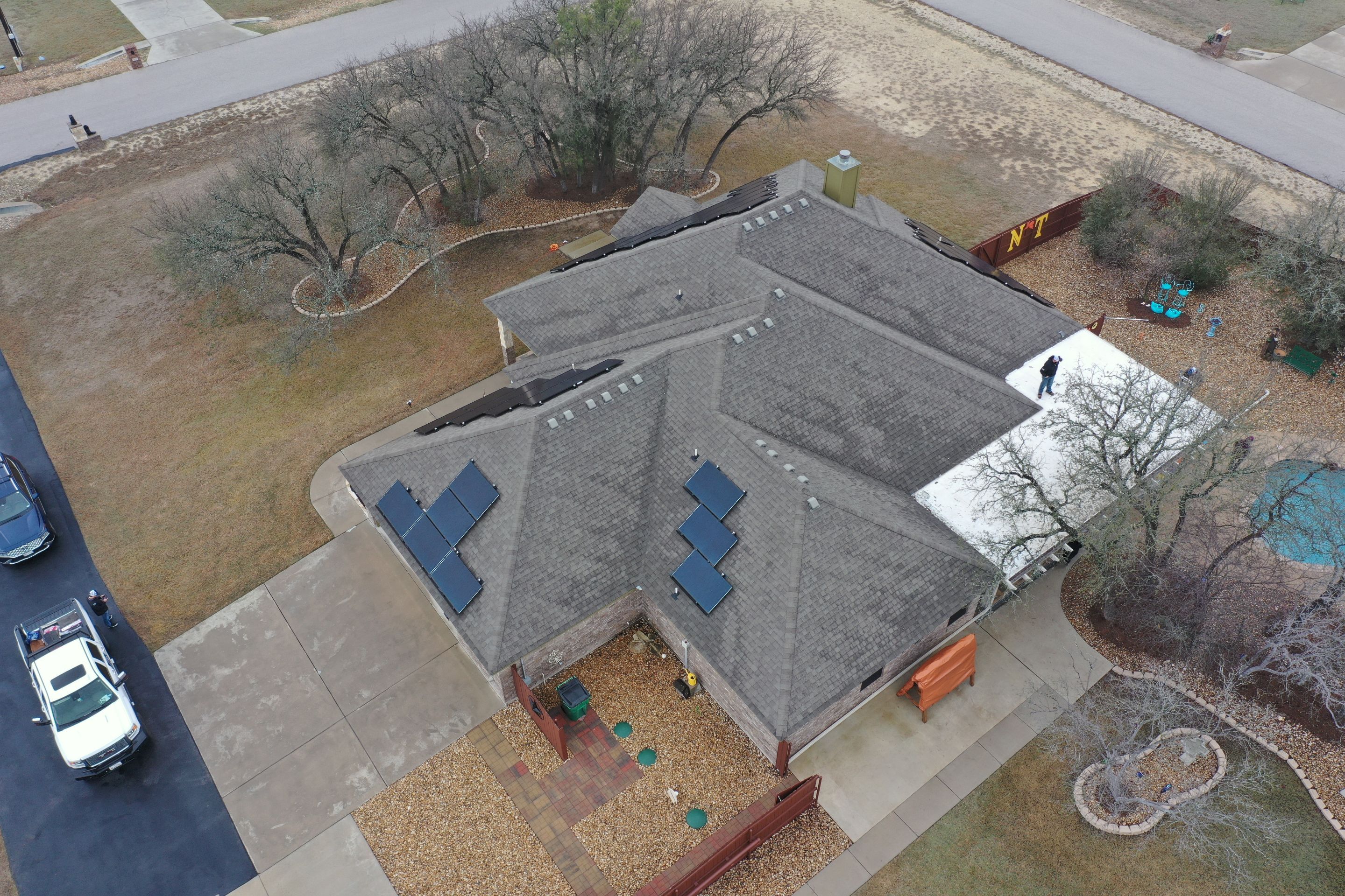 Residential Roof Replacement with Owens Corning - Duration - Sedona Canyon by Action Exteriors Austin