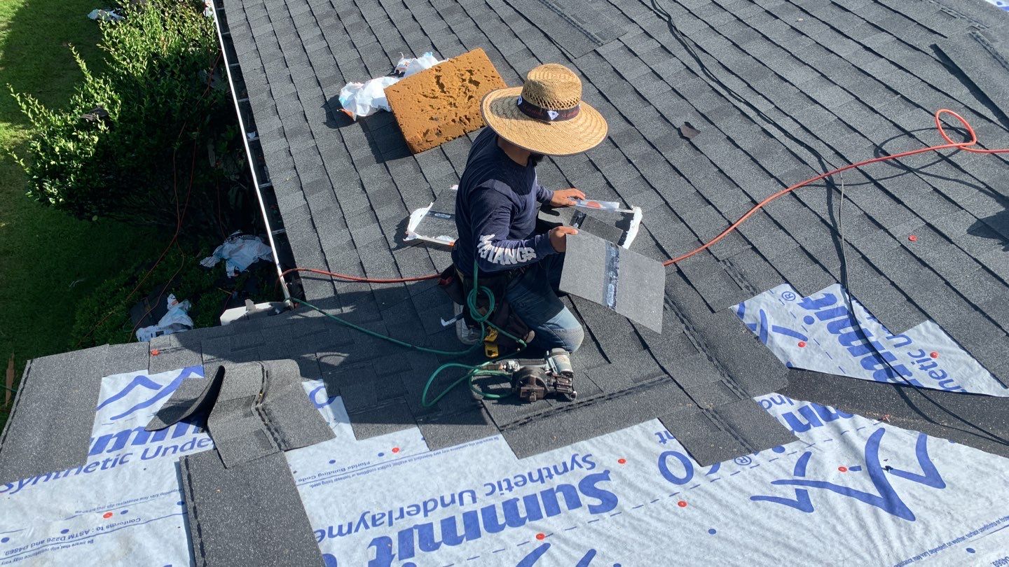Hail Damage using Atlas Pristine Pinnacle Shingles by Artigues Roofing & Restoration Services