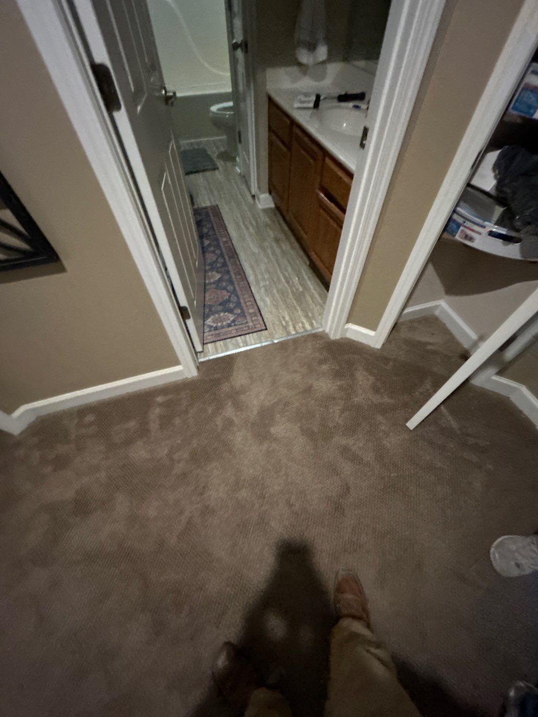 From carpet to prefinished hardwood by Footprints Floors of Nashville