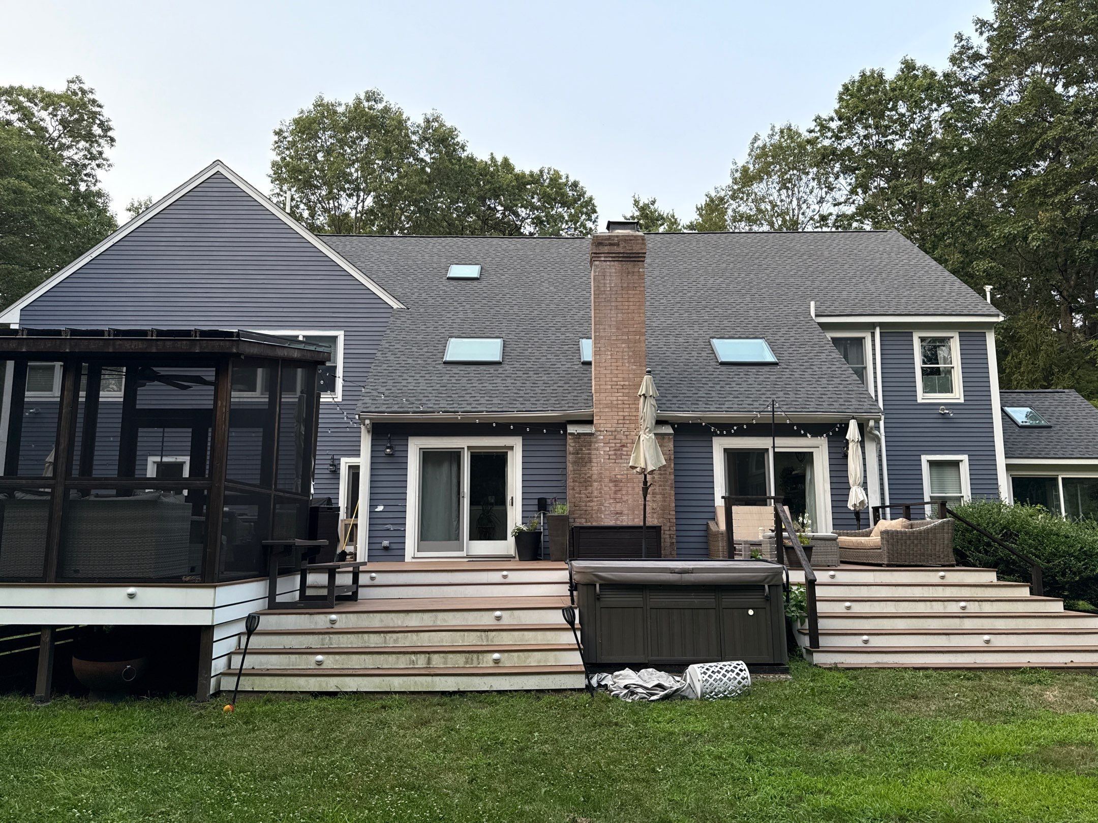 Solar-Ready Roof Replacement with GAF Pewter Gray Shingles & VELUX Skylights by Sensible Home Solutions