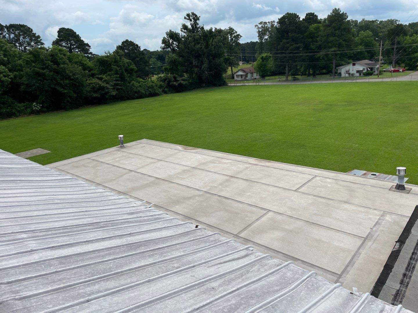 Commercial Roofing Installation using 60 mil PVC by Hostetler Roofing