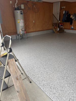 Garage Floor Coating using Coyote