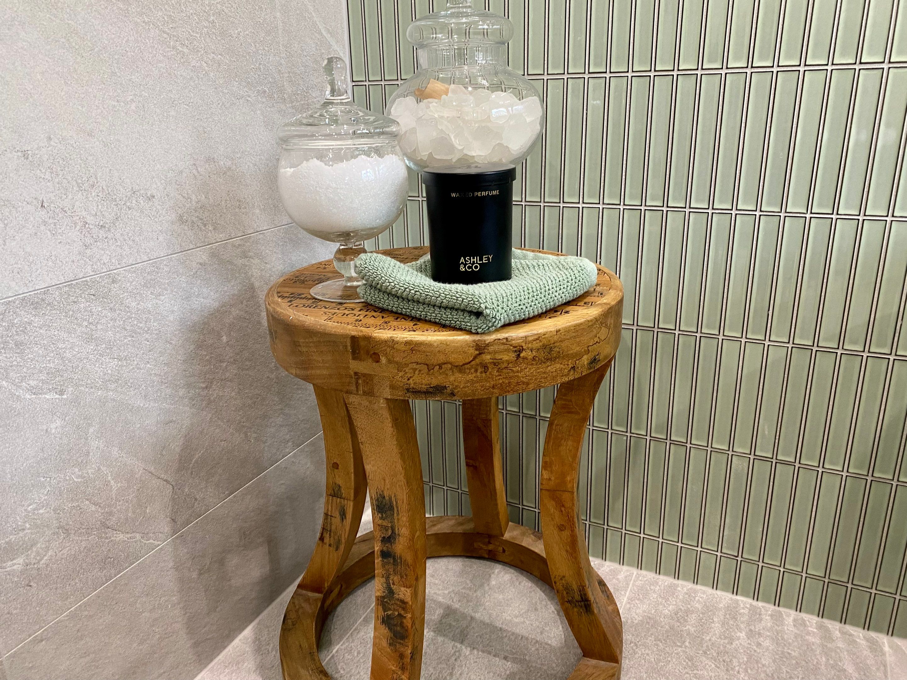 Bathroom Renovation using XROCK 36W White natural 300 x 600 by Re-seal Bathrooms