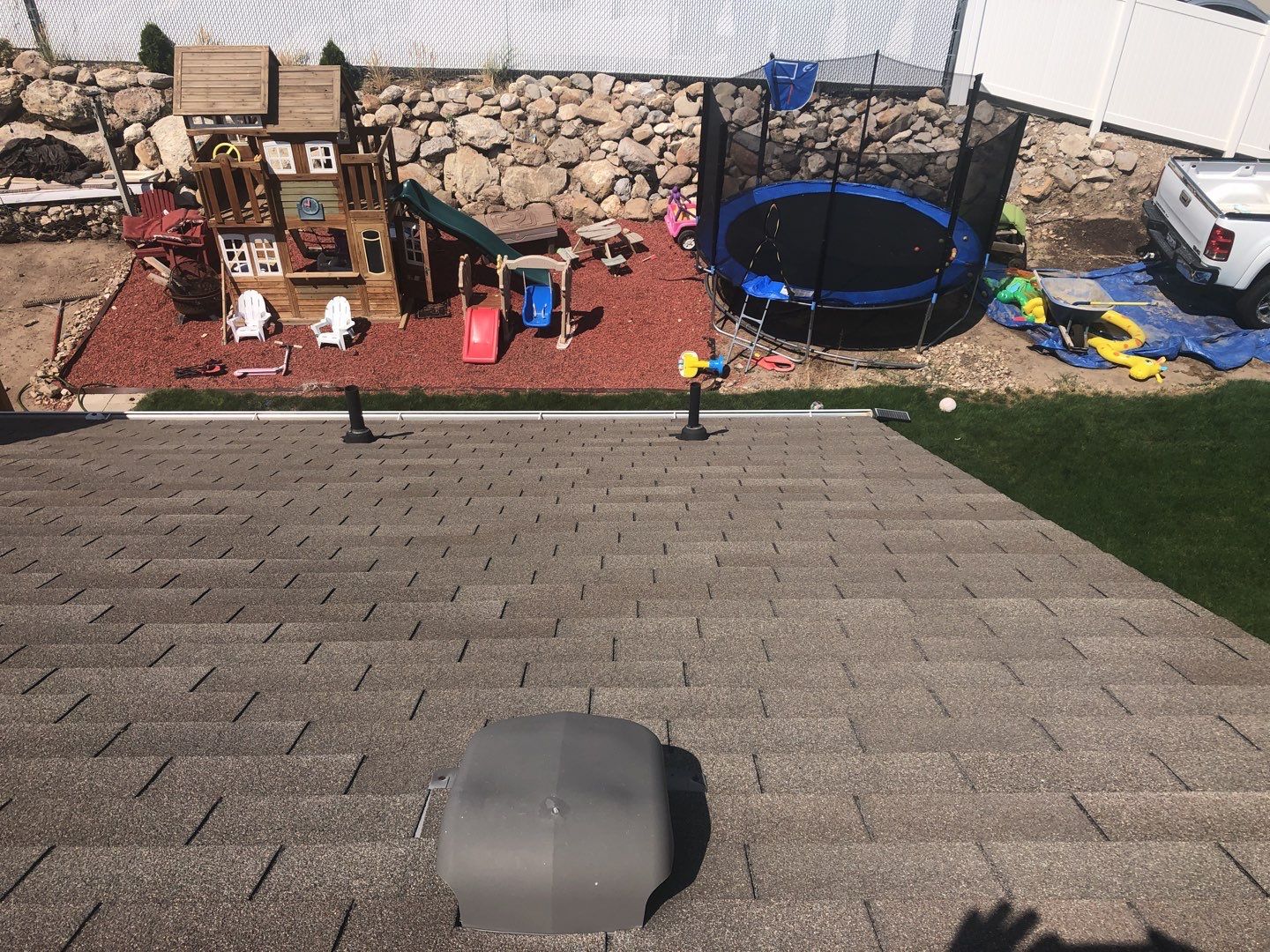 Storm Damaged Roof using GAF Timberline HDZ - Lifetime Shingle by The Roof Doctor