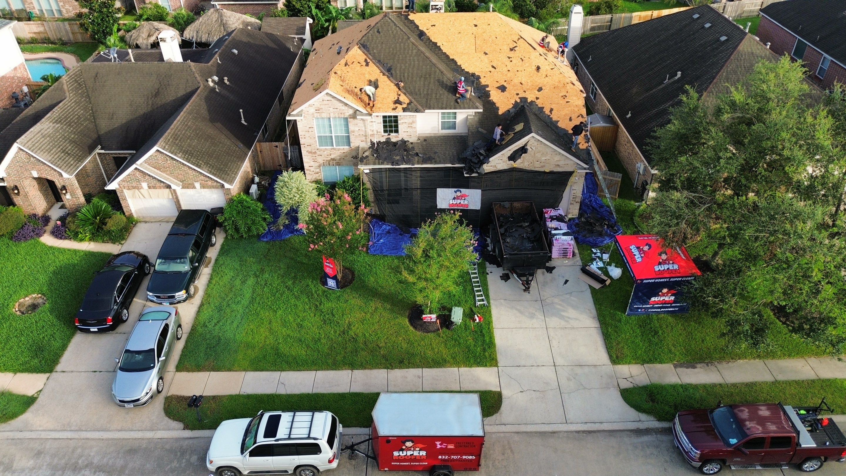 Roof Replacement in League City using Owens Corning Duration by Super Roofer LLC