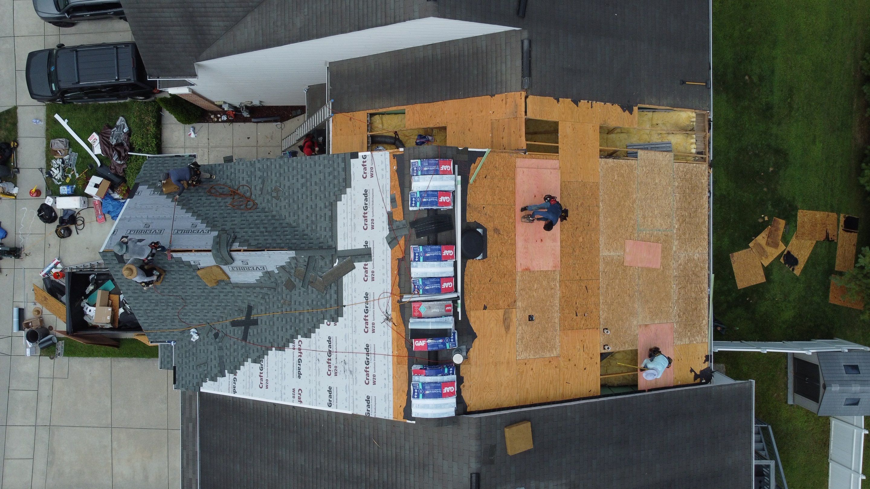 Residential Roofing Installation using GAF Timberline HDZ by Matter Roofing & Construction