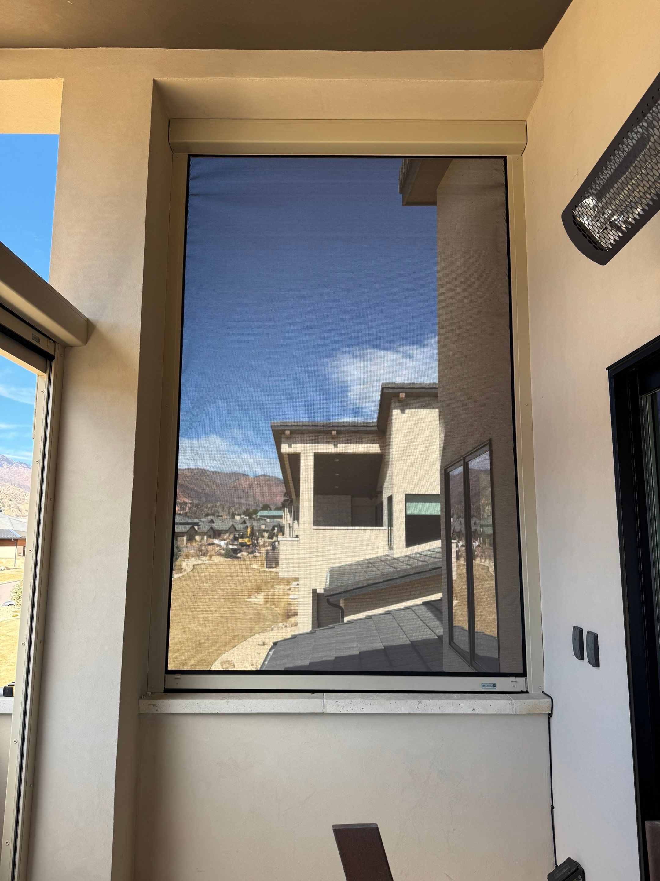 Exterior All-Weather MagnaTrack Screens using Progressive MagnaTrack Screens by Outdoor Solutions Colorado