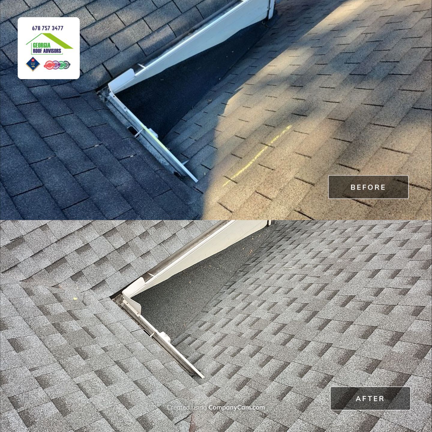This roof was brought by Farmers Insurance - Residential Roofing Installation by Georgia Roof Advisors