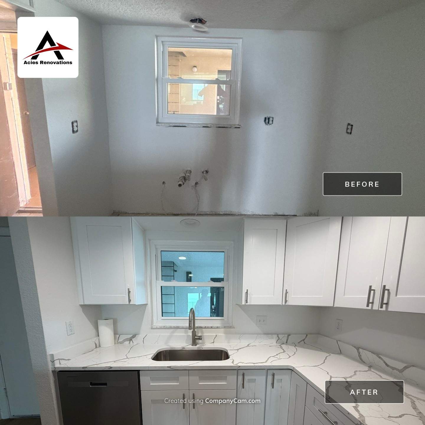 Full Condominium Remodel Featuring Aubrey Oak Flooring In Daytona Beach by Acies Renovations