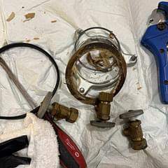 Kitchen sink repipe with new water valves by Elite Trade Services LLC
