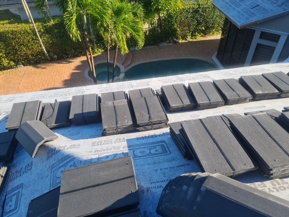 Residential Roofing Installation using Eagle Roofing Tile by BLUES BROTHERS ROOFING