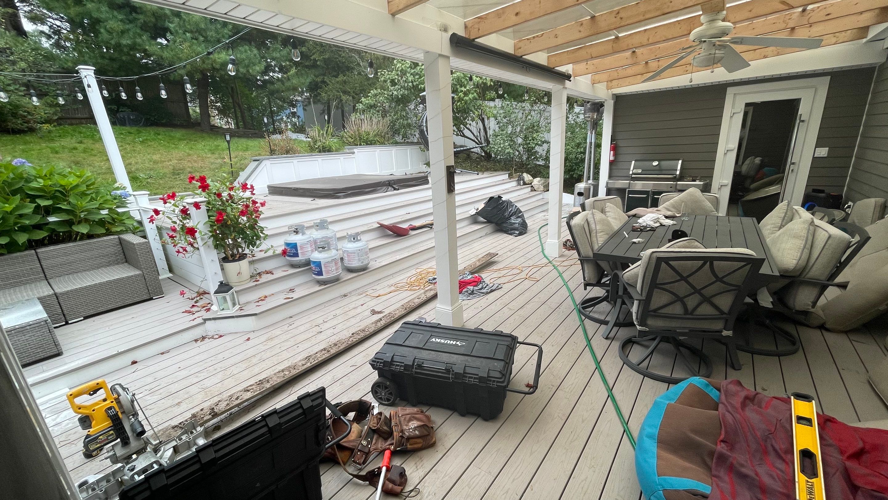 Porch/Deck Construction using AZEK by UBrothers Construction