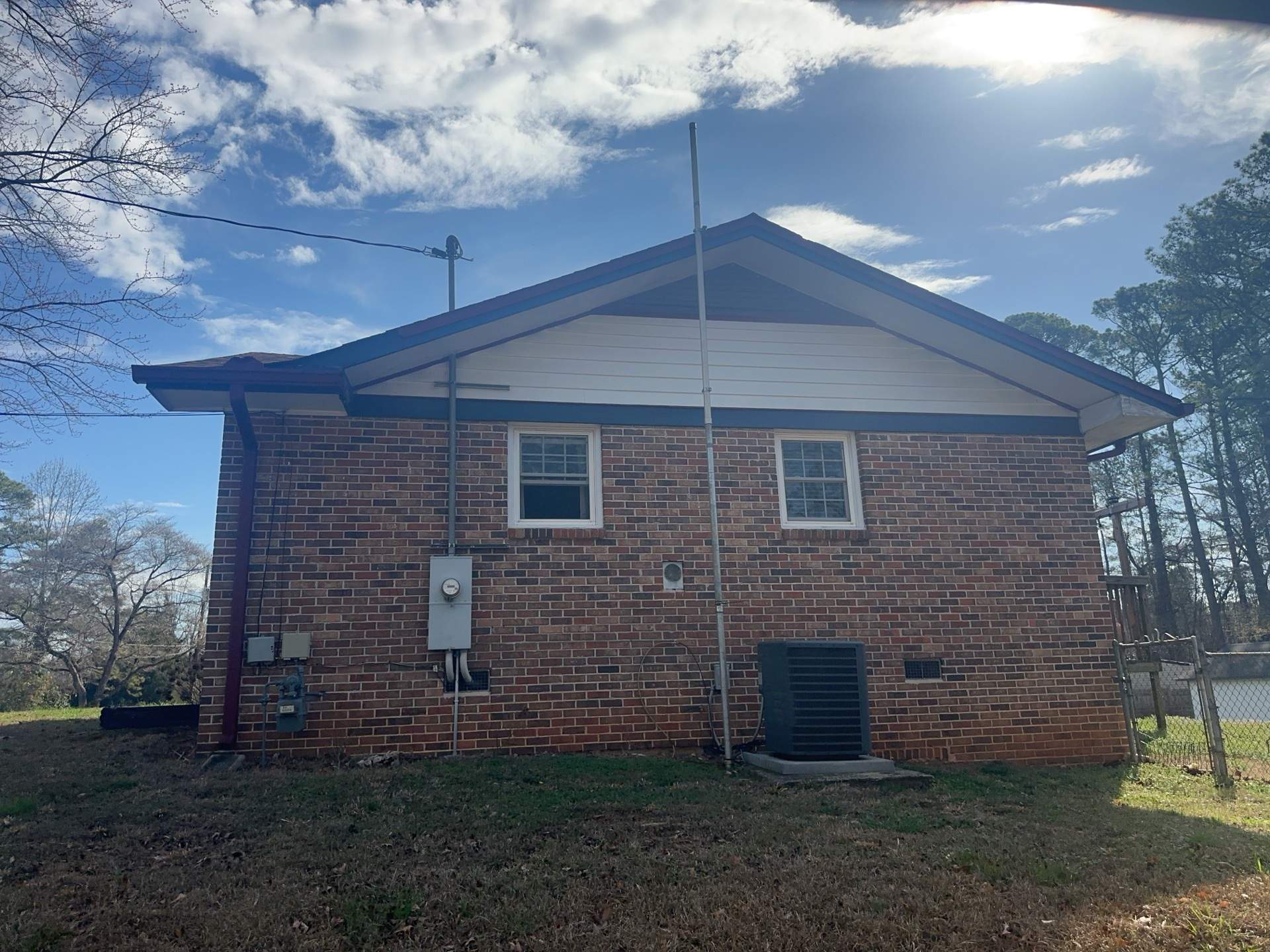 Portico Build with PVC Square Column Crafters Columns, Rotten Wood Replacement, and Exterior Painting by Nelson Exteriors