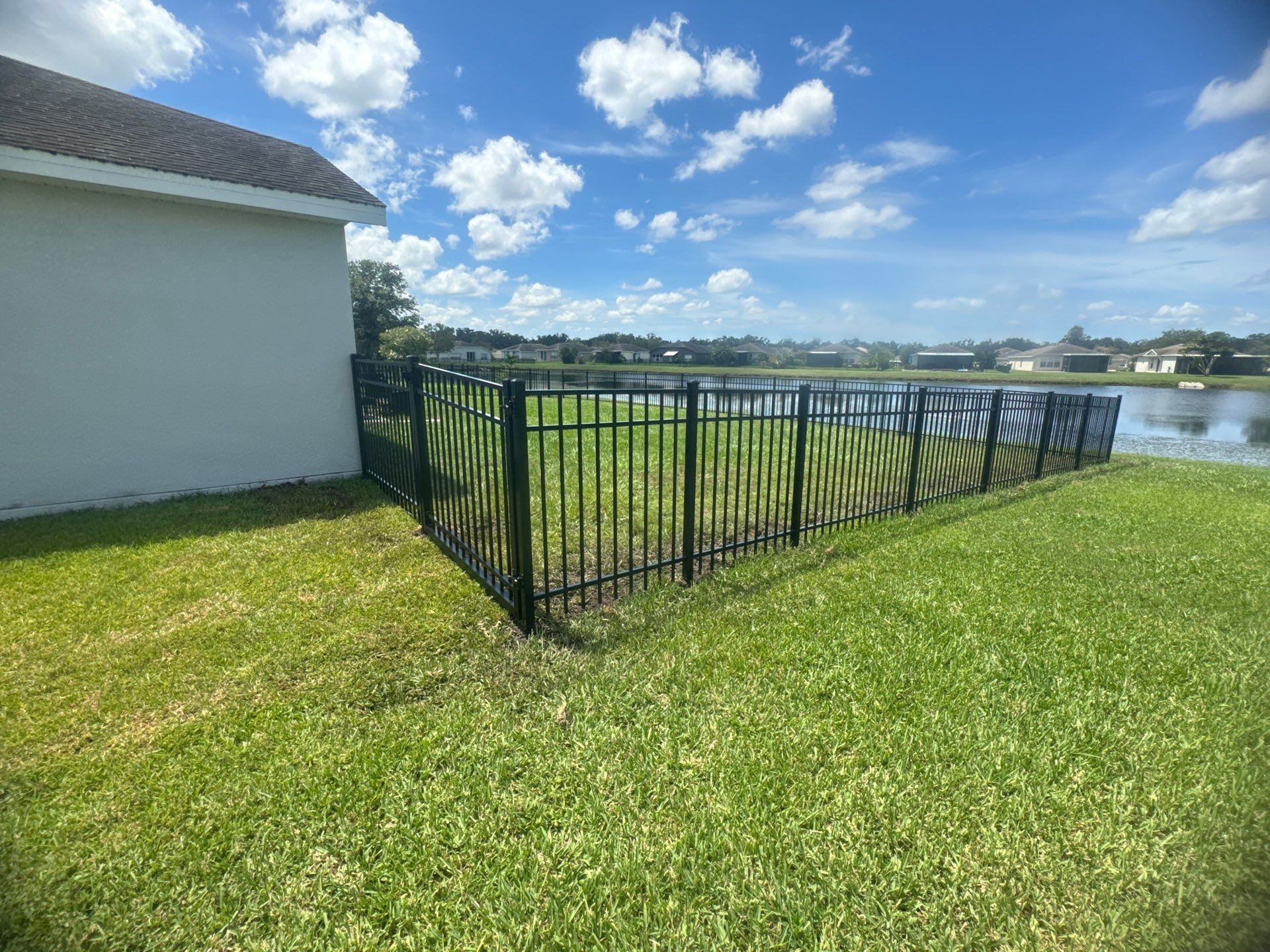 Aluminum Fence Installation using 3 Rail Aluminum Fence by Asap fence and gates, LLC