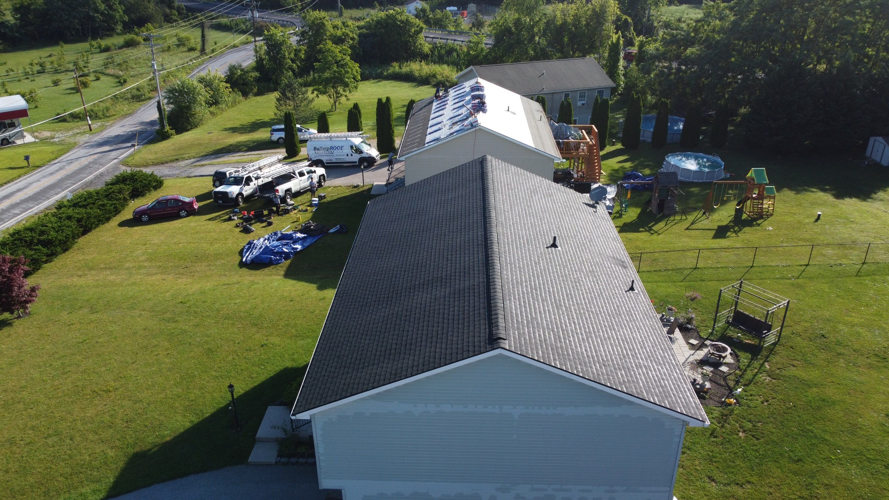 New BulletpROOF+ Lifetime Roofing System due to wind damage. by BulletpROOF Exteriors
