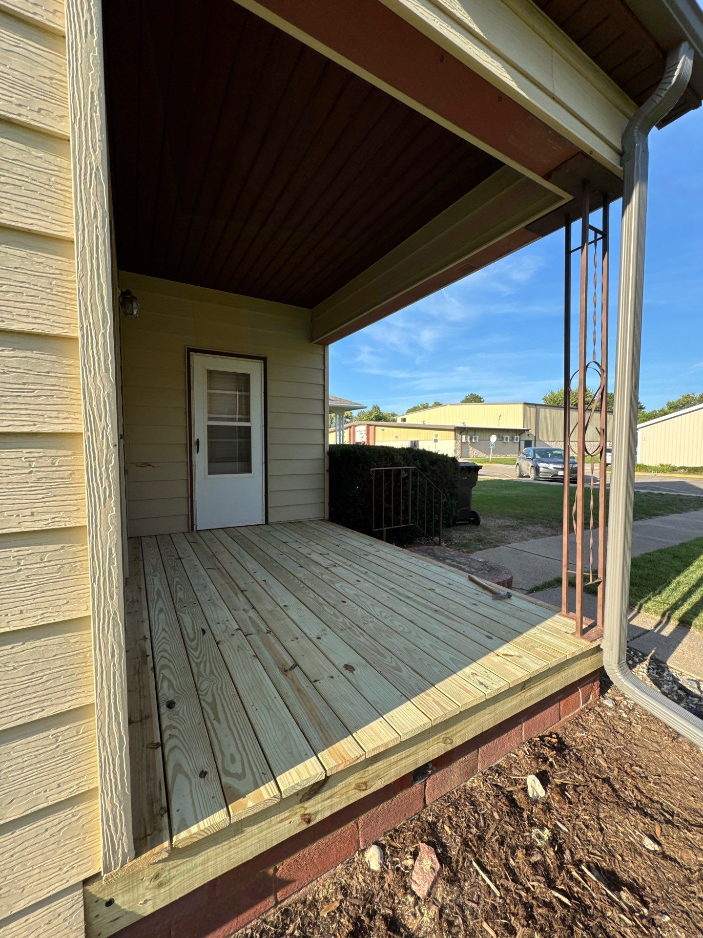 Front Porch Deck Rebuild in Dodge, NE by Crows Roofing LLC