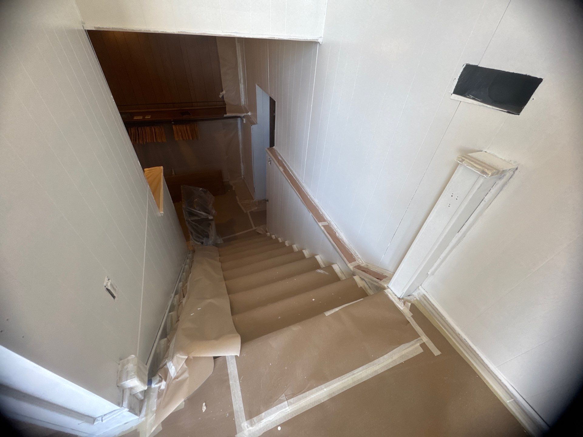 Interior Stairwell Transformation – Before & After by Midwest Paint LLC