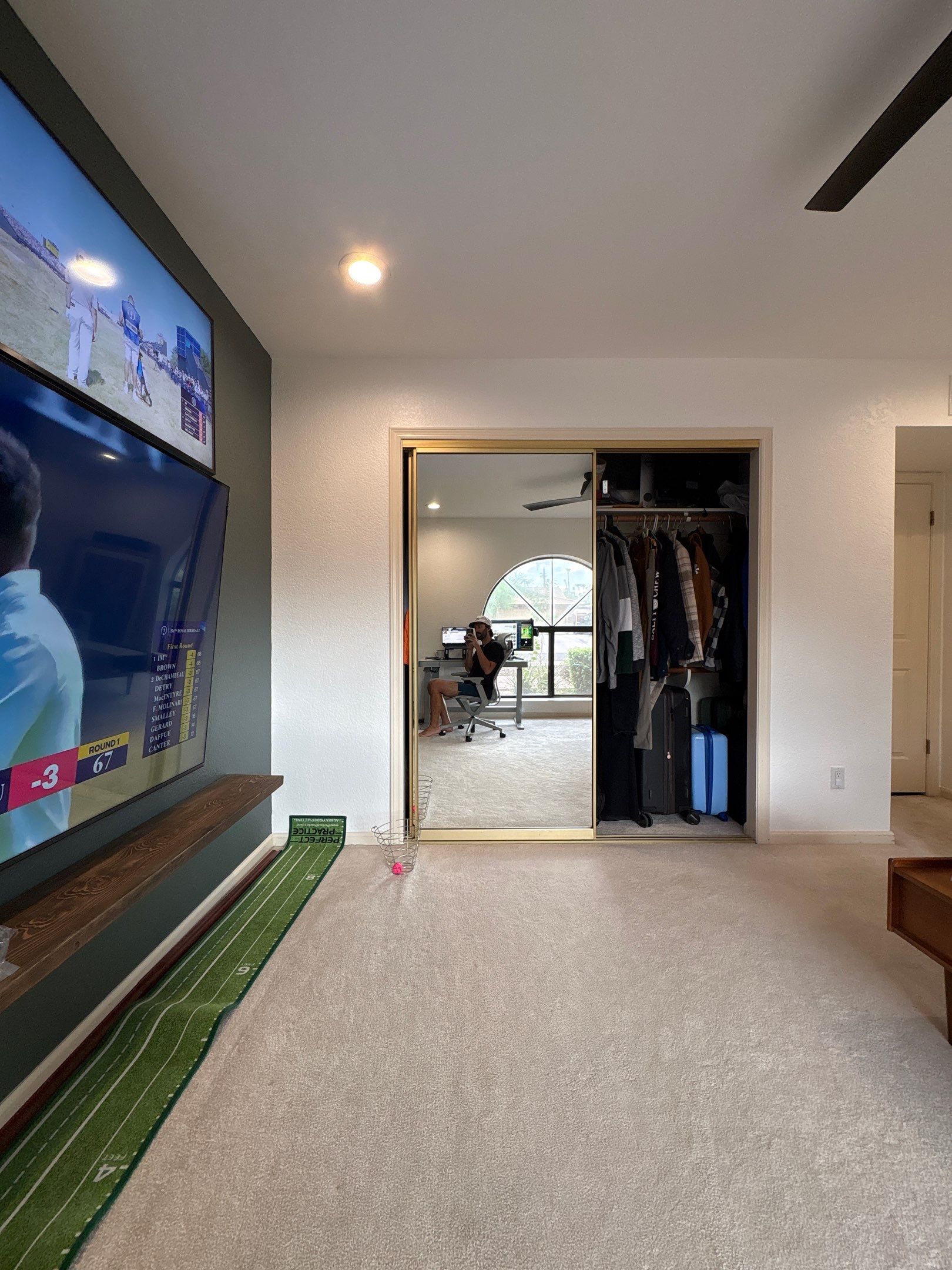 Modern Interior Renovation with Custom Accent Wall and Mirror Installation by CompanyCam Sales Demo