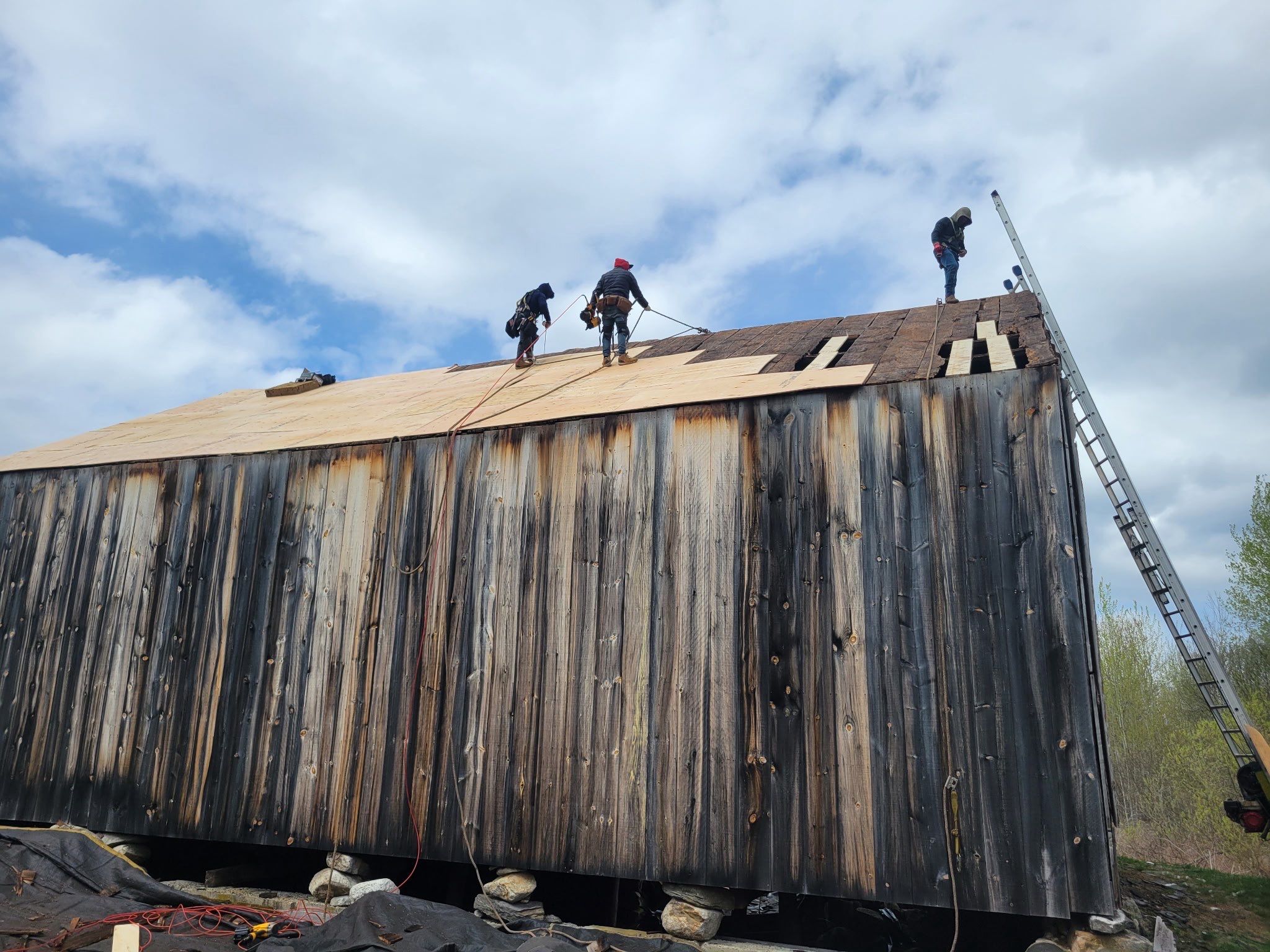 Barn in Derry, NH — this one came with some serious challenges. by Tall pine roofing