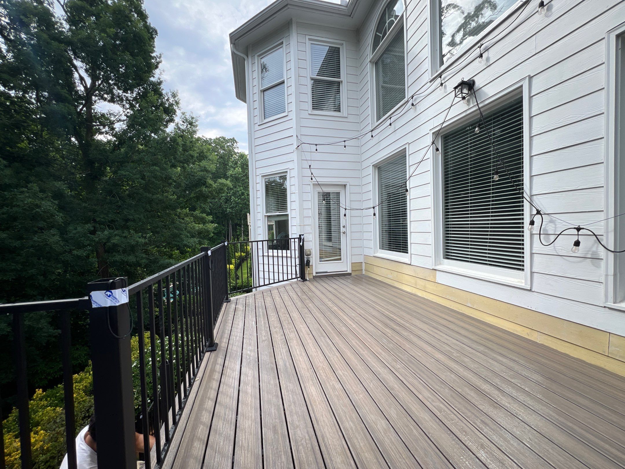 Elevated Composite Deck and Concrete Landing Installation in Kennesaw by Swift Home Renovations